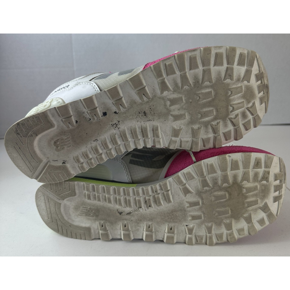 New Balance 574 Running Sneakers Green White Pink Glow Shoes Women's US Size 11 - Picture 13 of 15